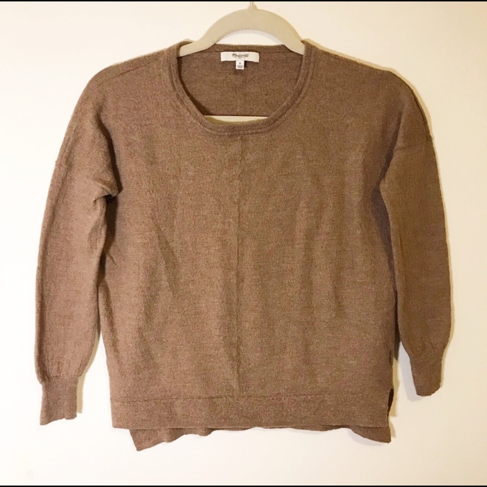 Madewell | Brown Crop Sweater